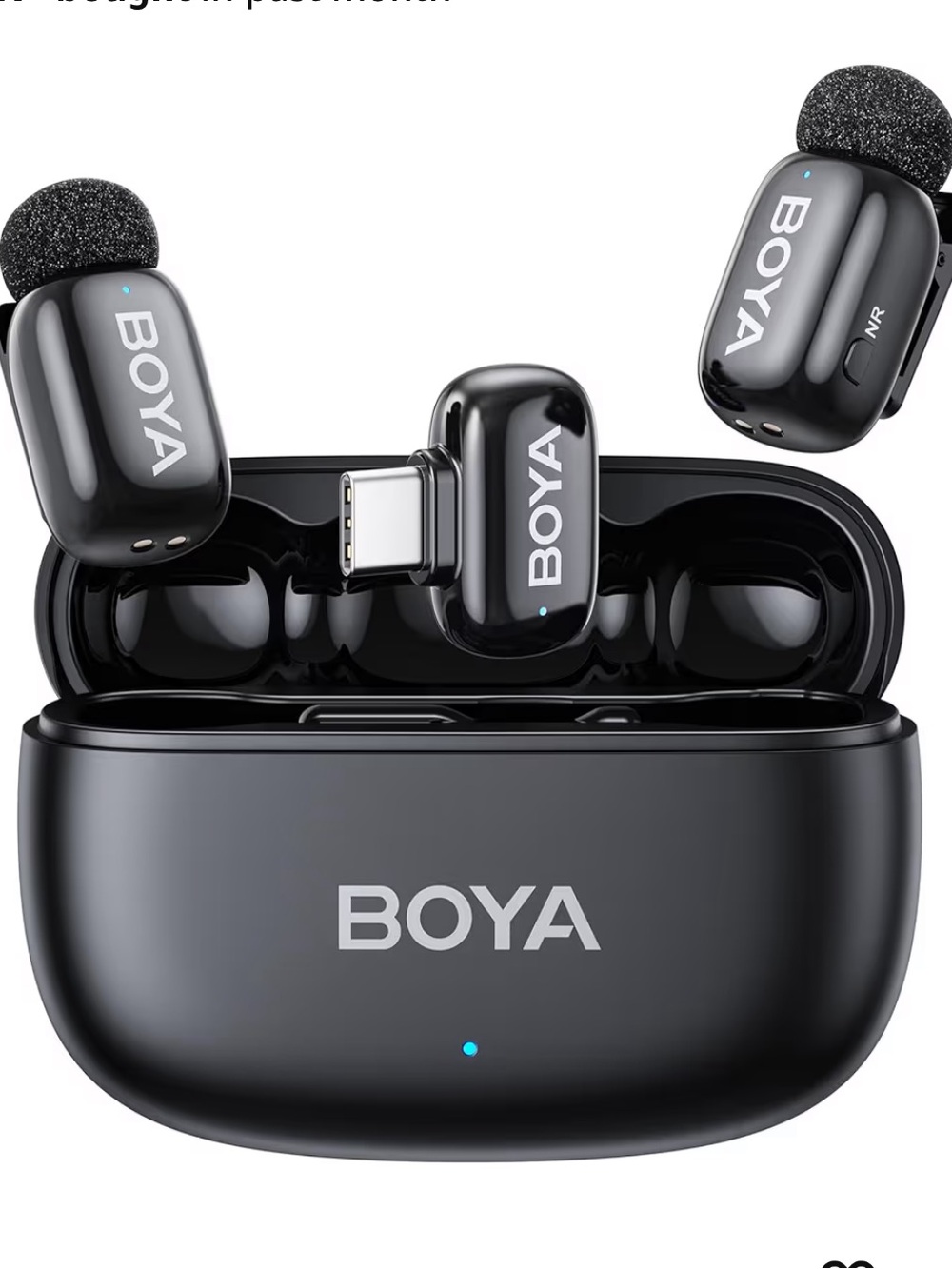 BOYA Wireless Earbuds with Charging Case — Black